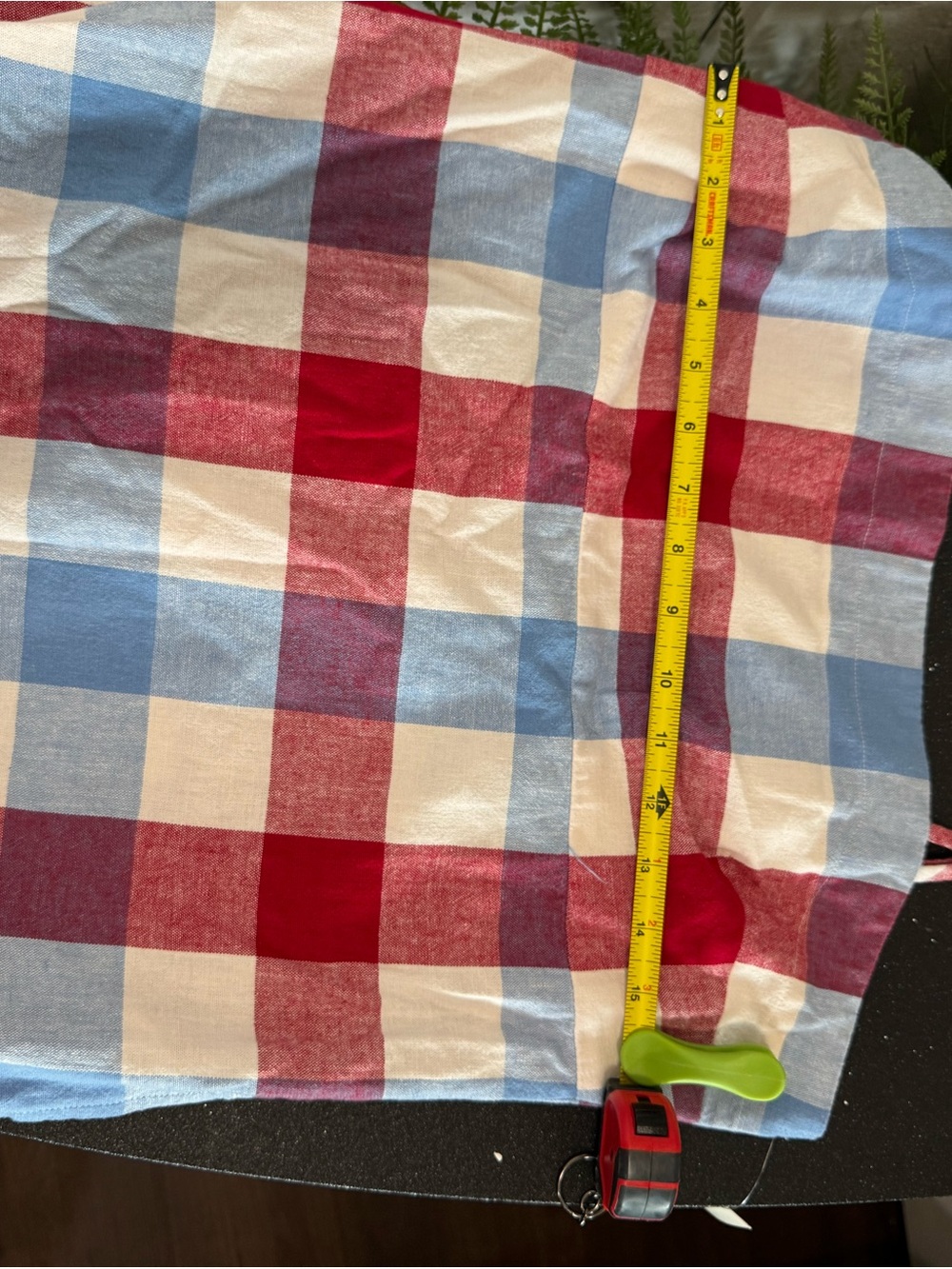 & Other Stories Red, Blue & White Gingham Spaghetti Strap Dress - Picture 4 of 5
